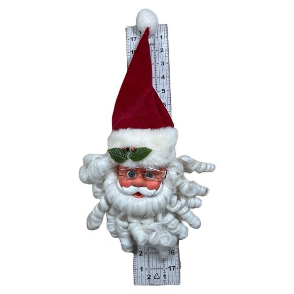 Vintage Motion Sensor Talking Santa Head Animated Musical Wall Decor Xmas - Picture 4 of 7